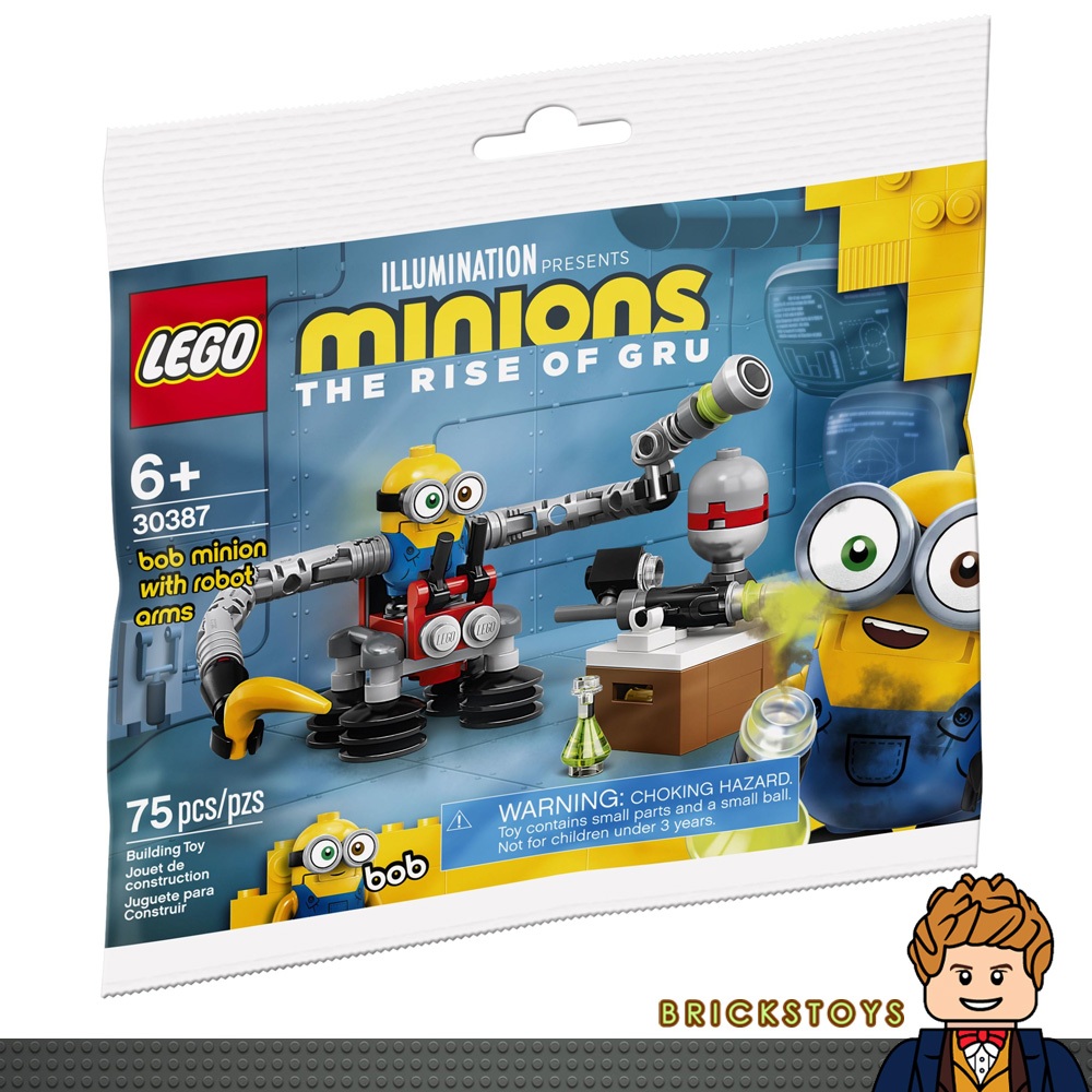 [พร้อมส่งจากไทย] LEGO 30387 Bob Minion with Robot Arms • LEGO Polybag •