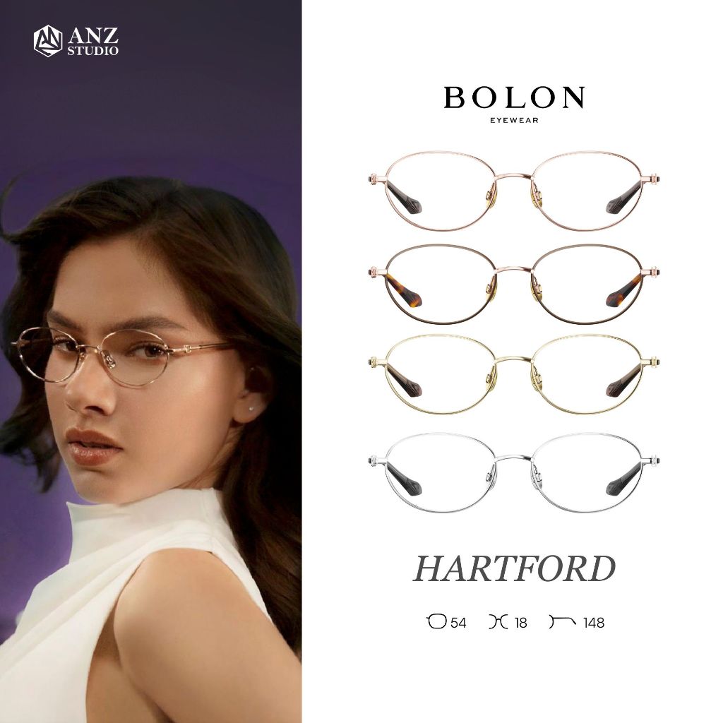 ANZ STUDIO | แว่นตา BOLON HARTFORD BA7052 – ทรง Oval เรียบหรู น้ำหนักเบา