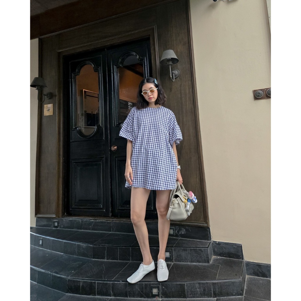 Found's - Doll Dress in Gingham