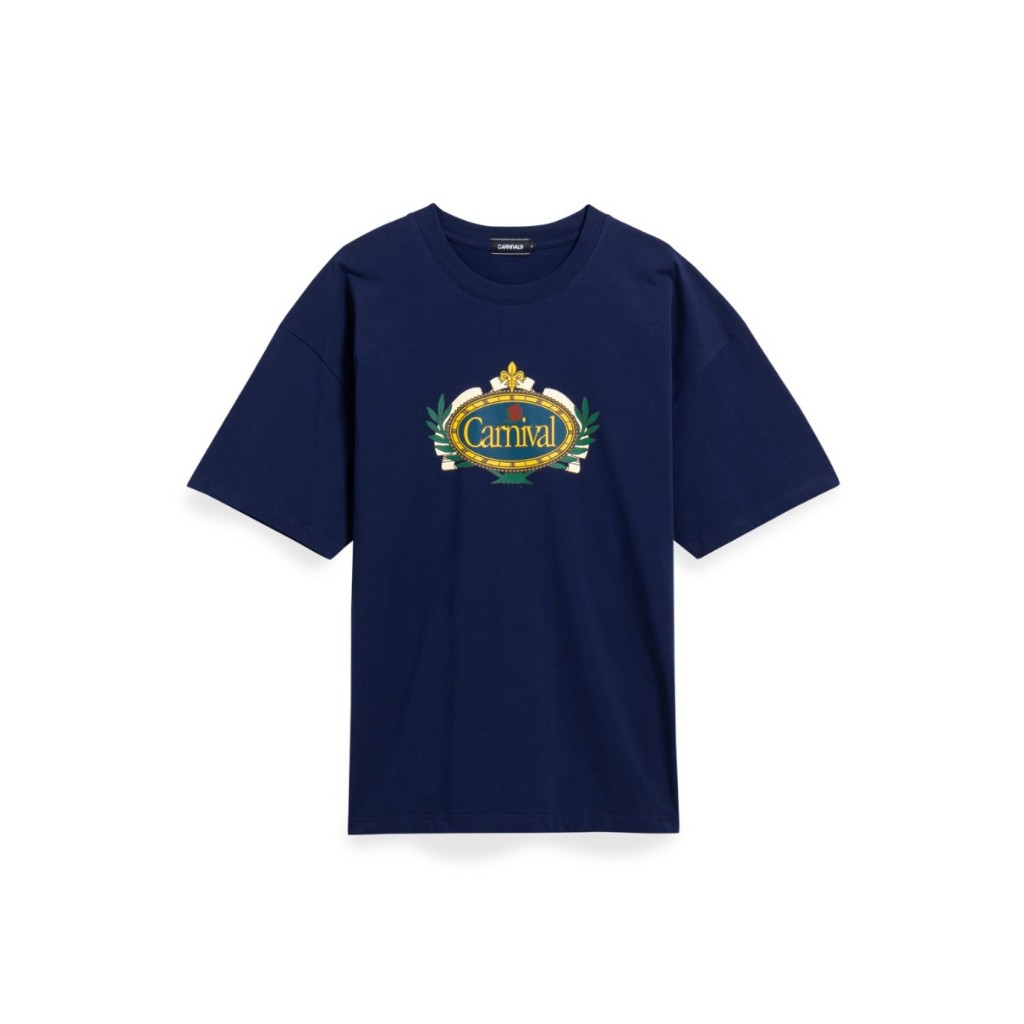 CARNIVAL CNVSS25T017NA CROWN OVS WASHED T-SHIRT NAVY