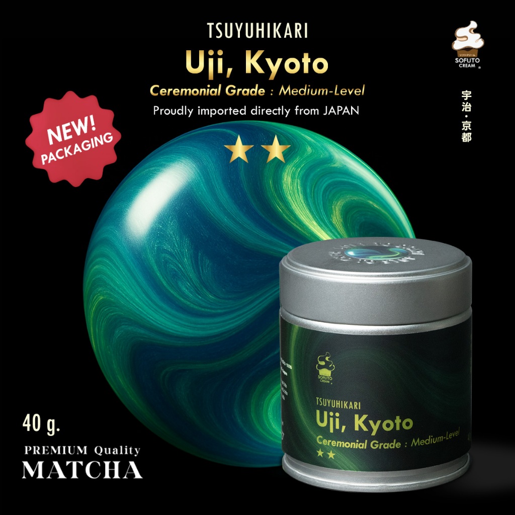 SOFUTO CREAM | ผงมัทฉะญี่ปุ่นแท้ เกรดพิธีการ สึยุฮิคาริมัทฉะ จากเมืองอูจิ  (Tsuyuhikari Matcha – Uji