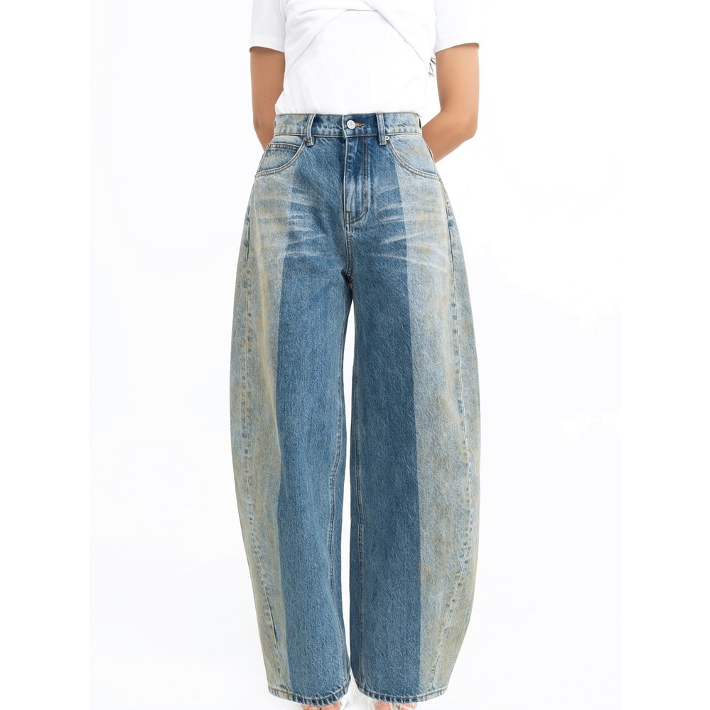 Pania balloon jeans in Niangara wash แพนญากางเกงยีนส์บอลลูนสีฟอกไนแองการ่า