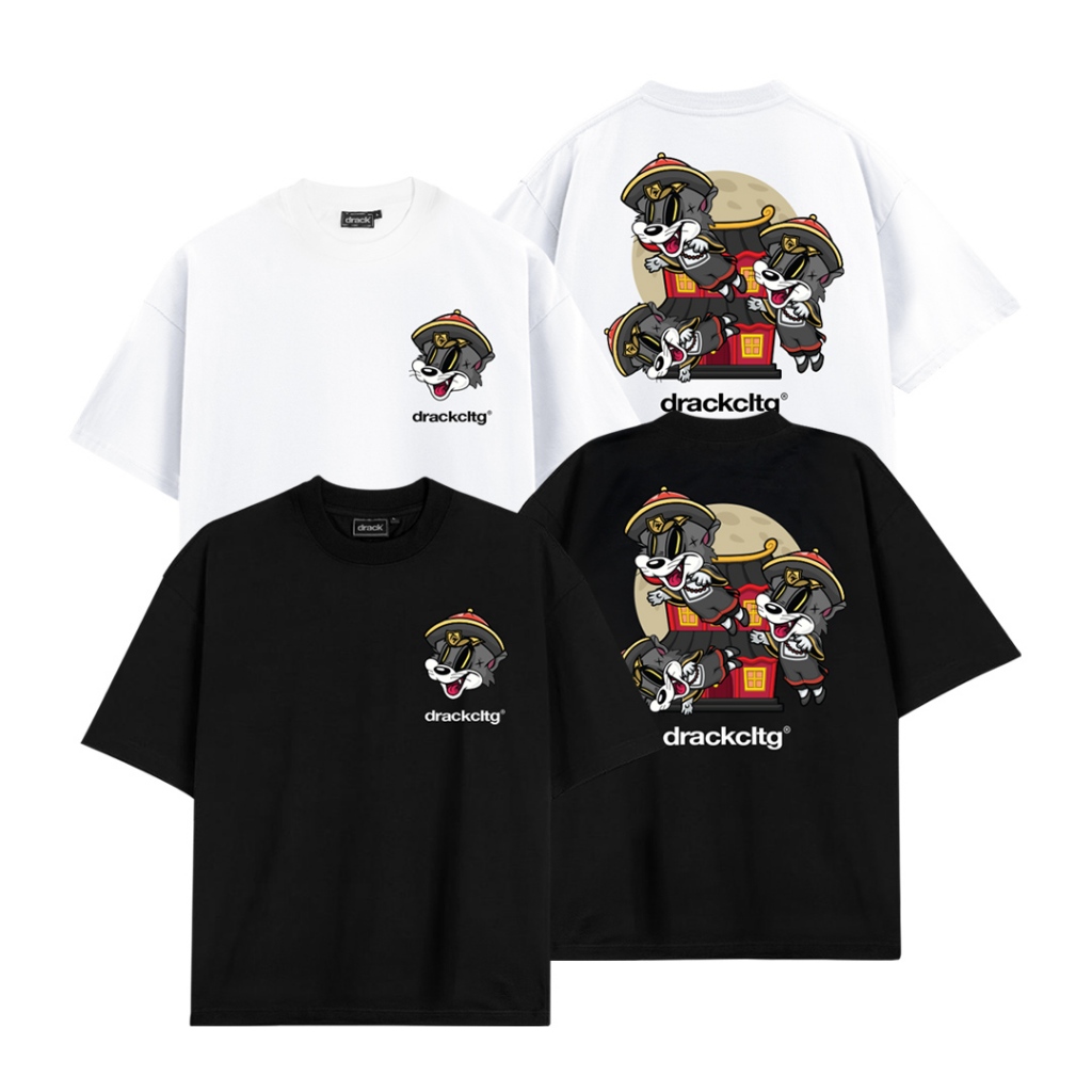 DRACK - KUKGUU เสื้อยืดคอกลม