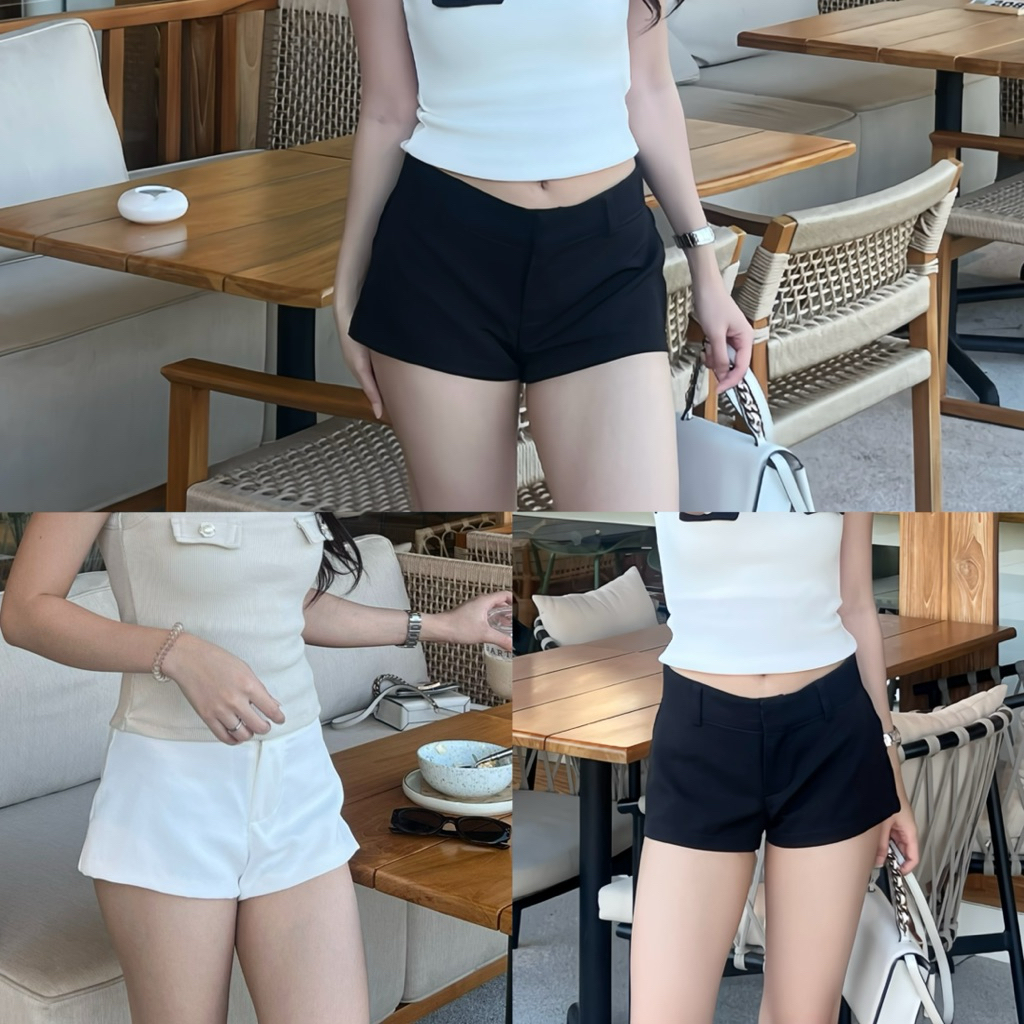 (พร้อมส่ง) Amilycho : Casey shorts pants (เอวกลาง-ต่ำ) กางเกงขาสั้น