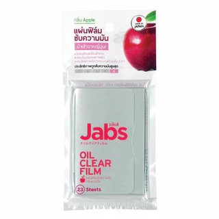 ถูกสุดๆ มีแถม! แจ๊บส์ แผ่นฟิล์มซับความมัน Jabs Oil Clear / Oil Clear Apple / Oil Clear Jumbo 23/50/70 แผ่น กระดาษซับมัน