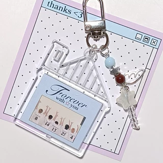 (รูปลูกค้า) Mini Photo Keychain Home ♡ กรอบรูป+พวงกุญแจ | Custom ลูกค้าส่งรูปมาเองได้เลย