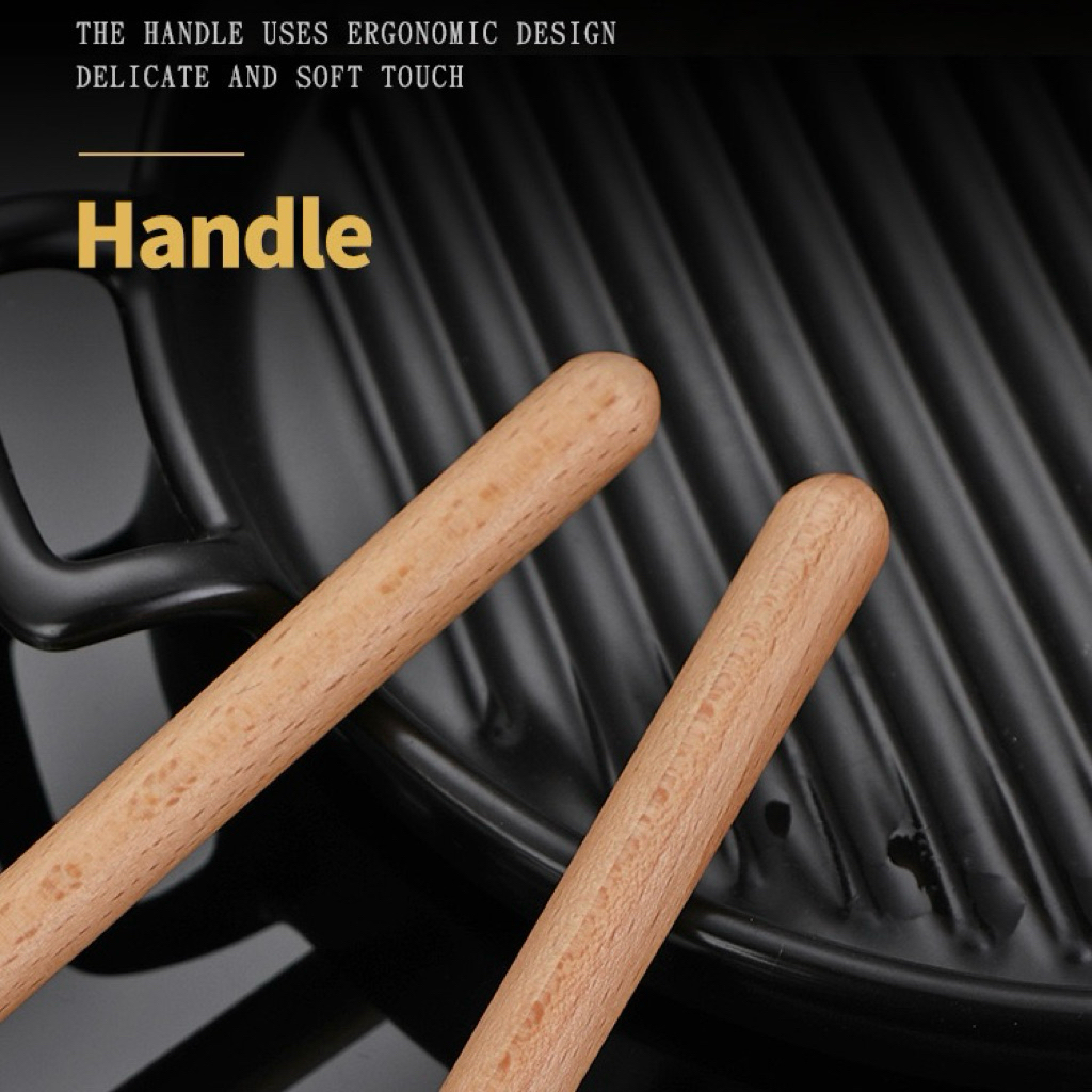 กระบวย กระชอน กระบวยตักซุป กระชอนตักฟอง กระบวยด้ามไม้ **สินค้าพร้อมส่งจากไทย - รูปที่ 5