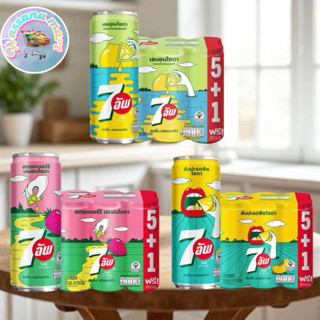 เซเว่นอัพ เครื่องดื่มน้ำอัดลม ไม่มีน้ำตาล ขนาด325มล. แพค6กระ…
