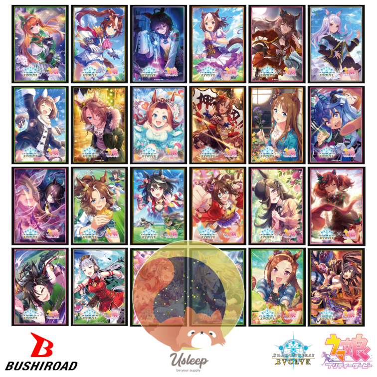 Shadowverse EVOLVE Sleeve Umamusume Pretty Derby : Silence Suzuka, Special Week, Maruzensky, Yukino Bijin, Narita