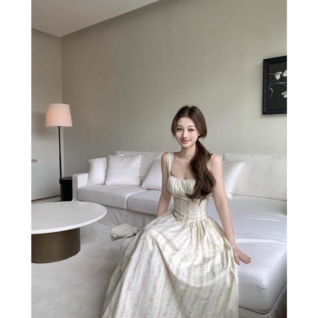 Mogwany  พร้อมส่ง L / พรี S,M,XL / Avery Flora Dress ทรงสวย ใส่สบาย ใส่เที่ยว ใส่ออกงาน น่ารักมาก ราคา ถูกที่สุด ดีลบีเคเค แกลเลอรีภาพที่ 3