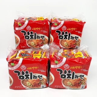 มาม่าเกาหลี ยกแพ็ค 5 ห่อ OTTOGI Kimchi Ramyun กิมจิรามยอน 120g นำเข้าจากเกาหลี 김치라면