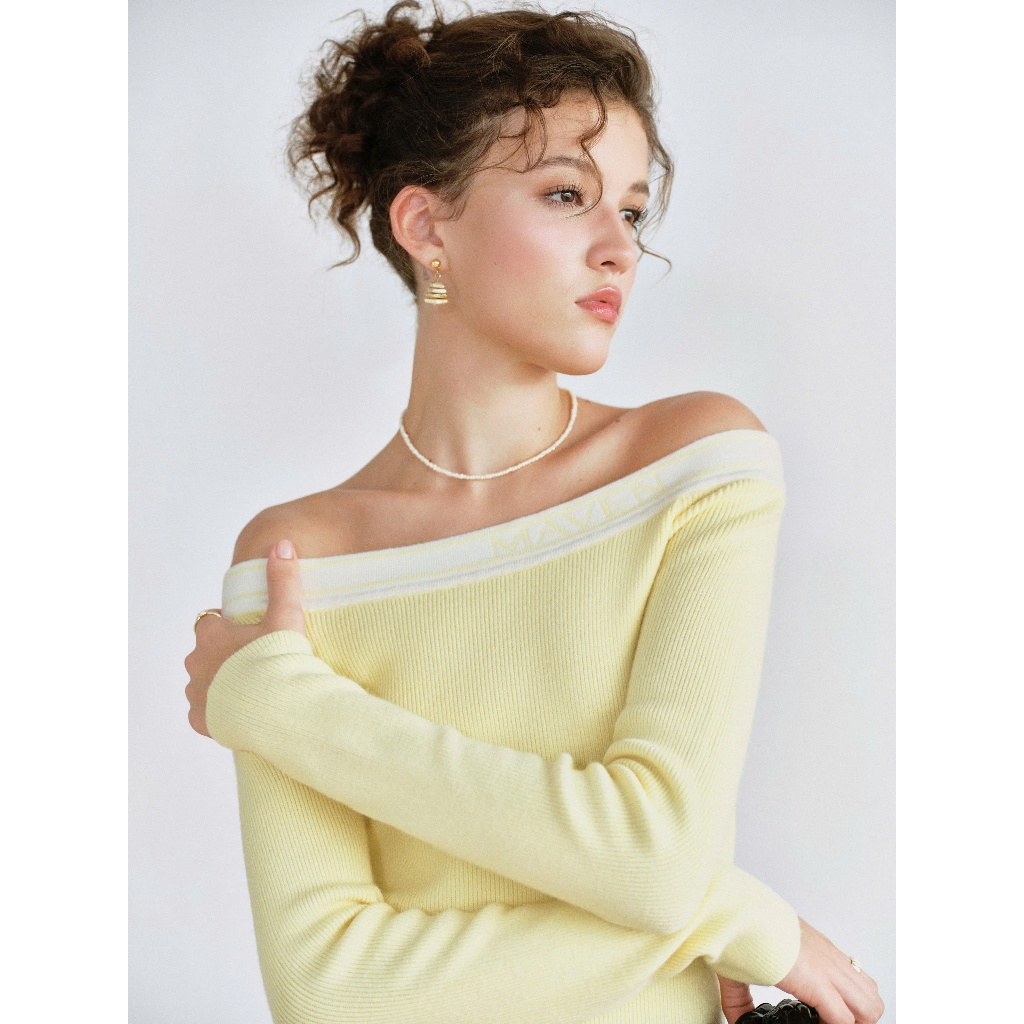 Maven เสื้อ รุ่น Rae Yellow Top