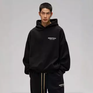 ส่วนลด 50 % Fear of God Essentials Hoodie FW24 Hoodie Holiday Core เสื้อฮู้ด Logo ยาง โอเวอร์ไซส์ เนื้อผ้าดี