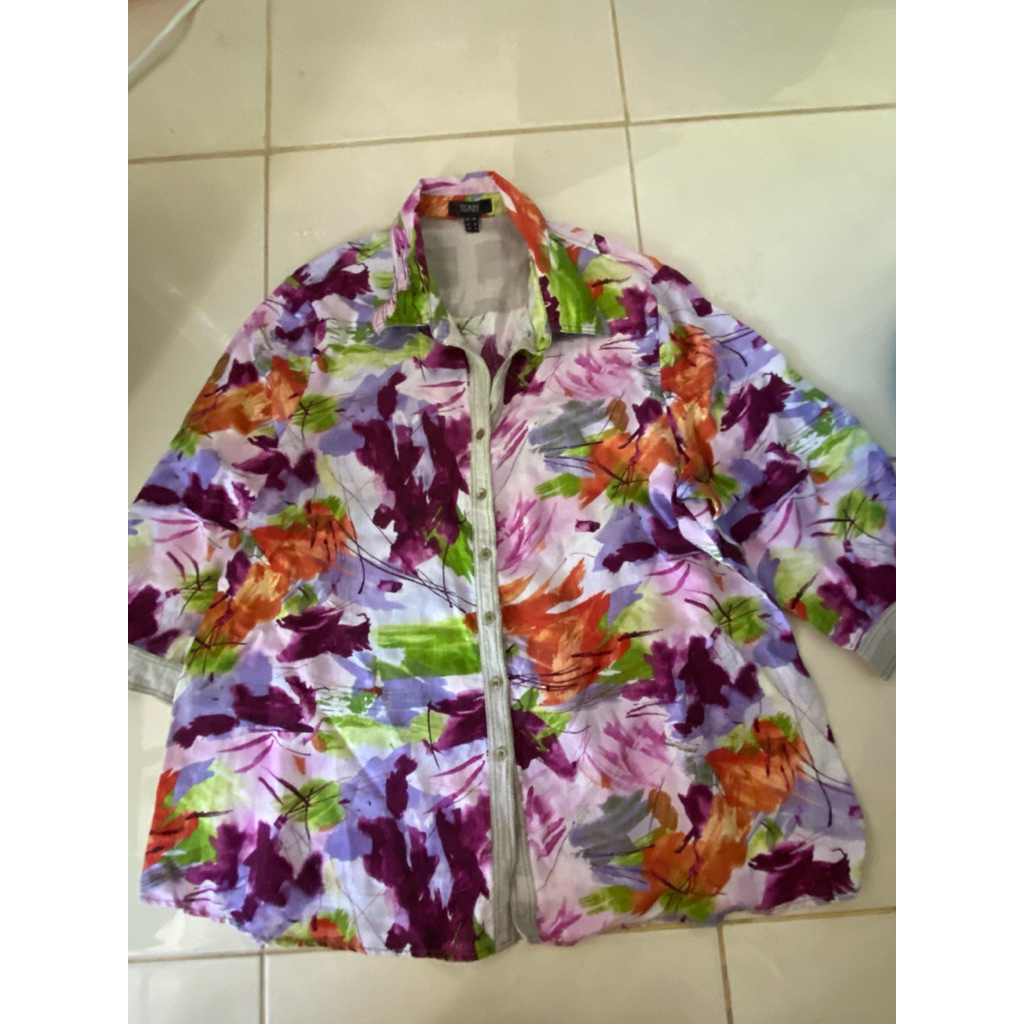 เสื้อเชิ้ตลินินแท้Itokinมือ2