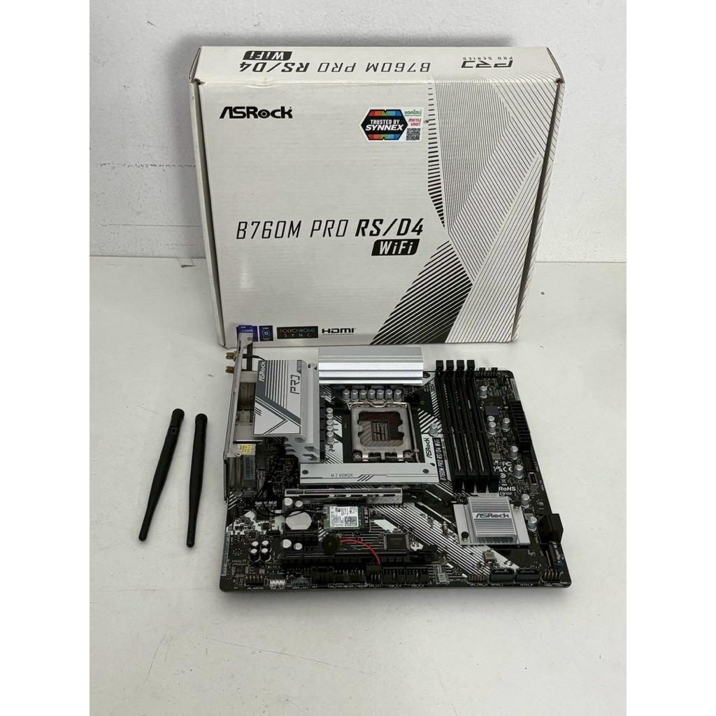 ASRock B760M Pro RS/D4 WiFi DDR4 มีกล่อง มือ2 ประกันAEC ITcity 2/2/2026 ประกันใจ 15 วัน