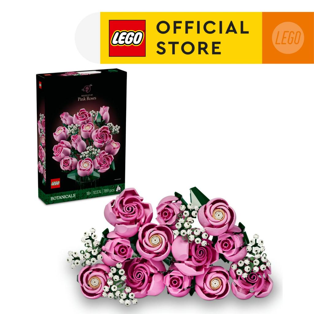 LEGO Botanicals 10374 Bouquet of Pink Roses (789pcs.), Building Blocks, Kids Toy