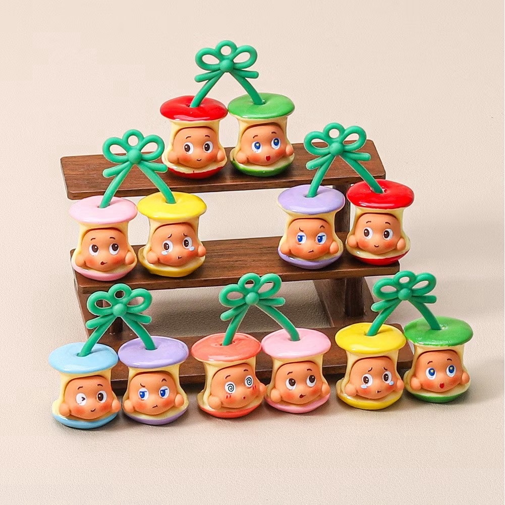 💐พร้อมส่งในไทย💐 น้องทวิงเชอร์รี่ เป็นเรซิ่น🌈แบบสุ่มสี 🌈ราคาต่อตัว