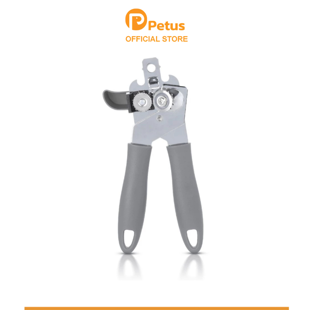 Petus ที่เปิดกระป๋องอาหาร อุปกรณ์เปิดกระป๋อง อาหารสัตว์ Can opener วัสดุสแตนเลส ด้ามจับซิลิโคนจับถนัดมือใช้งานสะดวก