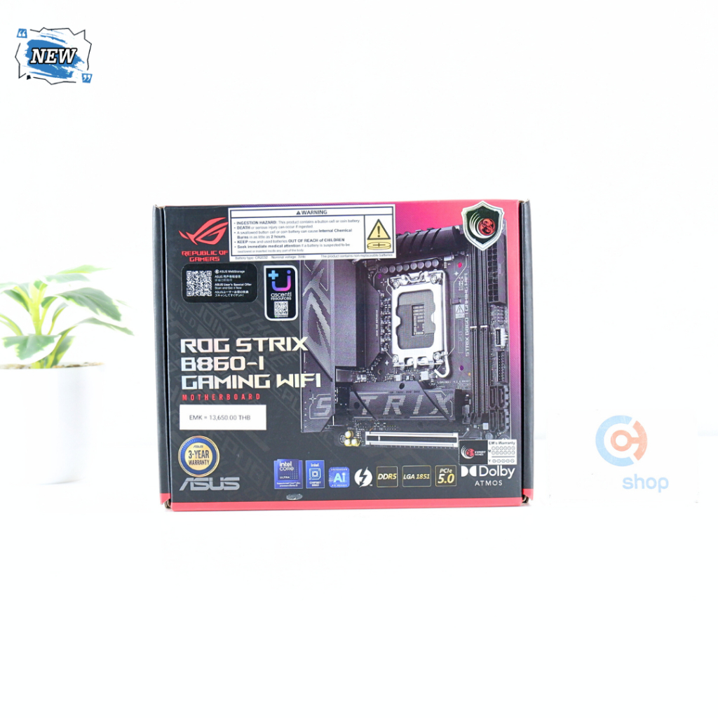 MAINBOARD (เมนบอร์ด) ASUS ROG STRIX B860-I GAMING WIFI DDR5 (ของใหม่) P16558