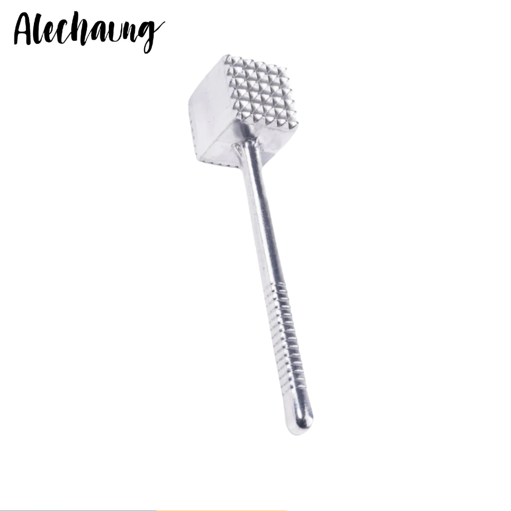 ค้อนทุบเนื้ออลูมิเนียม ที่ทุบเนื้อ meat hammer บดเนื้อ ทำสเต็ก ปลอดภัย  ไม่เป็นสนิม Alechaung coffee