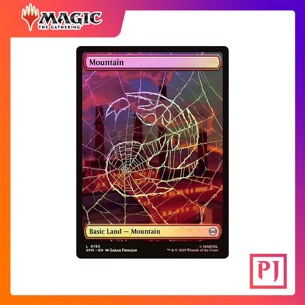 [MTG] Mountain (#192) (Full Art) [SPM] [LAND] [COMMON] [FOIL] [ENG] (การ์ดเมจิค / Magic the Gathering)