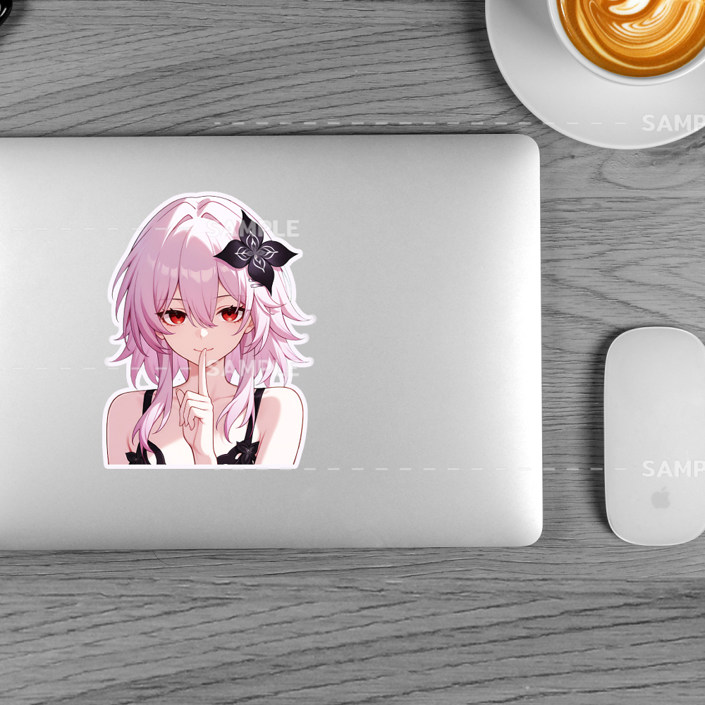 Evernight honkai star rail สติ๊กเกอร์ 2 แผ่น evernight march 7th sticker V03 - รูปที่ 2