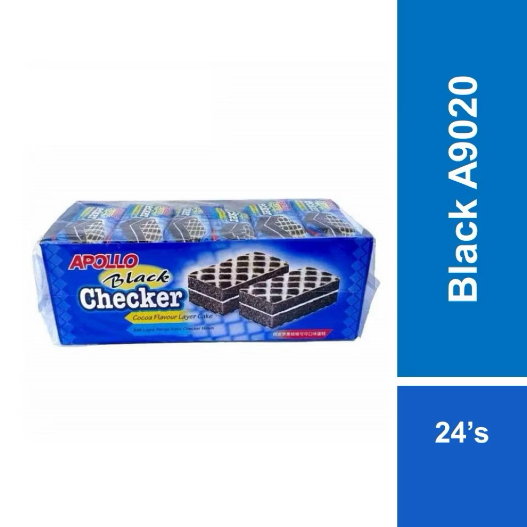 [ ขายดีมาก ]Apollo Black Checker A9020 24's
