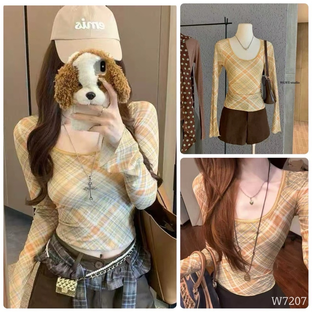 W7207 เสื้อแฟชั่น Tag🇰🇷🛍️WGWE