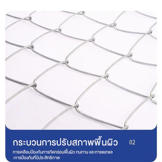 🔥าว10m🔥 รั้วตาข่ายถักchainlink ตา 2.5" ลวด 2/2.5/3mm เหล็กชุบกัลวาไนซ์ แข็งแรงทนทาน ลวดเงาสวย ทำกรงสัตว์ รั้วล้อมสวน