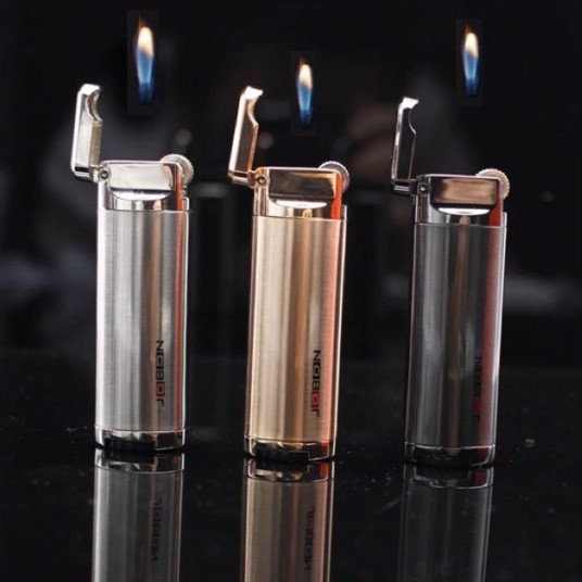 JOBON ไฟลอย ไฟแช็คแบบเติมแก็ส วัสดุแข็งแรง สเเตนเลส 1 หัว ไฟลอยเติมแก๊ส ทนทาน พกพาง่าย