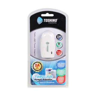 TOSHINO ปลั๊กแปลงชาร์ทไฟ รุ่น TAU-02 ชาร์ท USB ได้ 2 ช่องพร้…