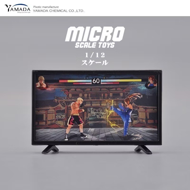 [สินค้าพร้อมส่ง] ทีวีจิ๋ว TV จิ๋ว โทรทัศน์จิ๋ว โมเดลทีวี โมเดลโทรทัศน์ สเกล 1/12 เฟอร์นิเจอร์จิ๋ว