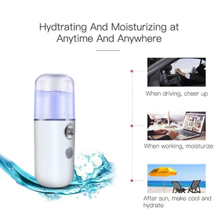 แบบพกพา เครื่องพ่นไอนำ้ พ่นหน้า เครื่องพ่นสเปรย์ความชื้นNanoขนาด 30ml Portable Steam Mist Sprayer Nano Spray Humidifier