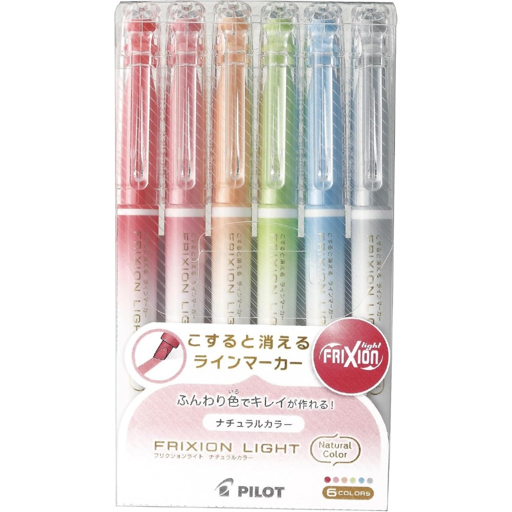 [Direct from Japan] PILOT Frixion Light Highlighter 3.3mm 6 Colors Set SFL60SL6CN ปากกาเมจิก ปากกา เ
