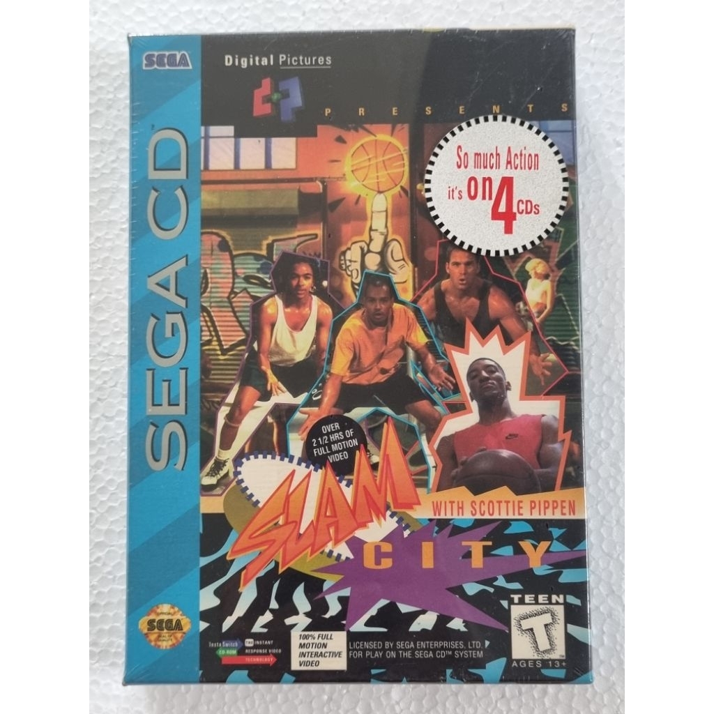 Slam City with Scottie Pippen Sega CD Mega CD [ New Factory Sealed ] US Version