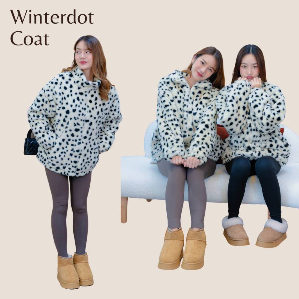 Winterdot Coat  อุ่น นุ่ม พร้อมส่ง