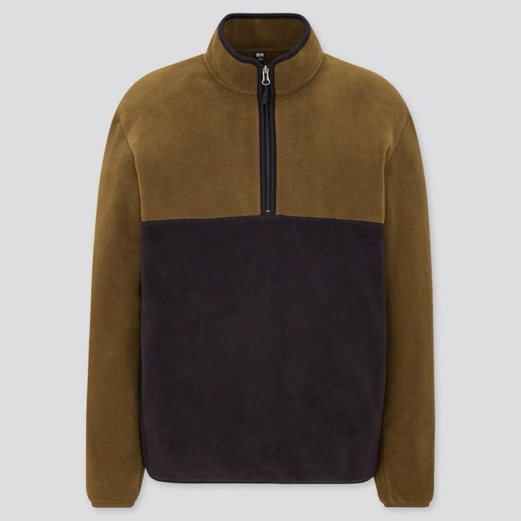 Uniqlo half zip sweater Sz.S อก 40-42 ยาว 24 สภาพดีไม่มีตำหนิพร้อมใช้