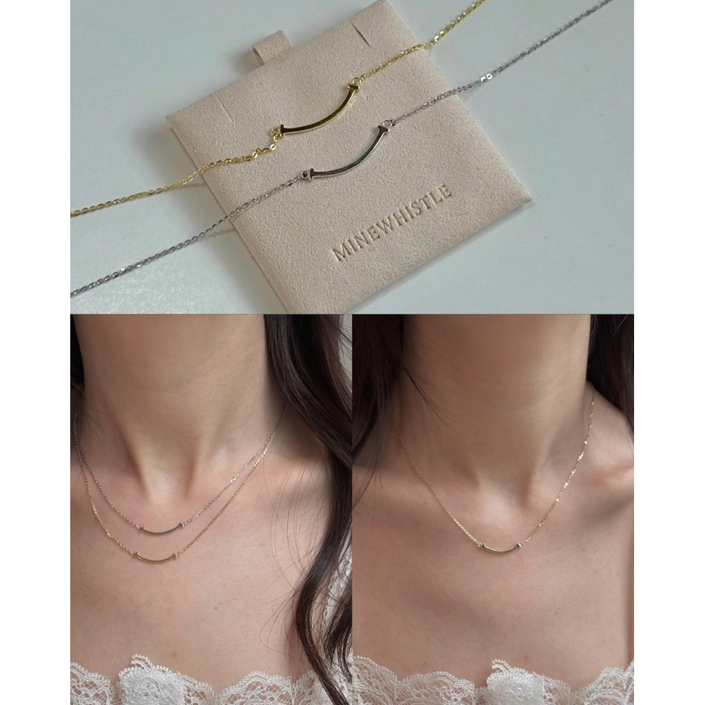 MWS.CALLA [สร้อยคอเงินแท้ S925] สร้อยคอดีไซน์เรียบหรู มินิมอล ใส่ได้ทุกวัน แมตช์ง่าย เข้ากับทุกลุค