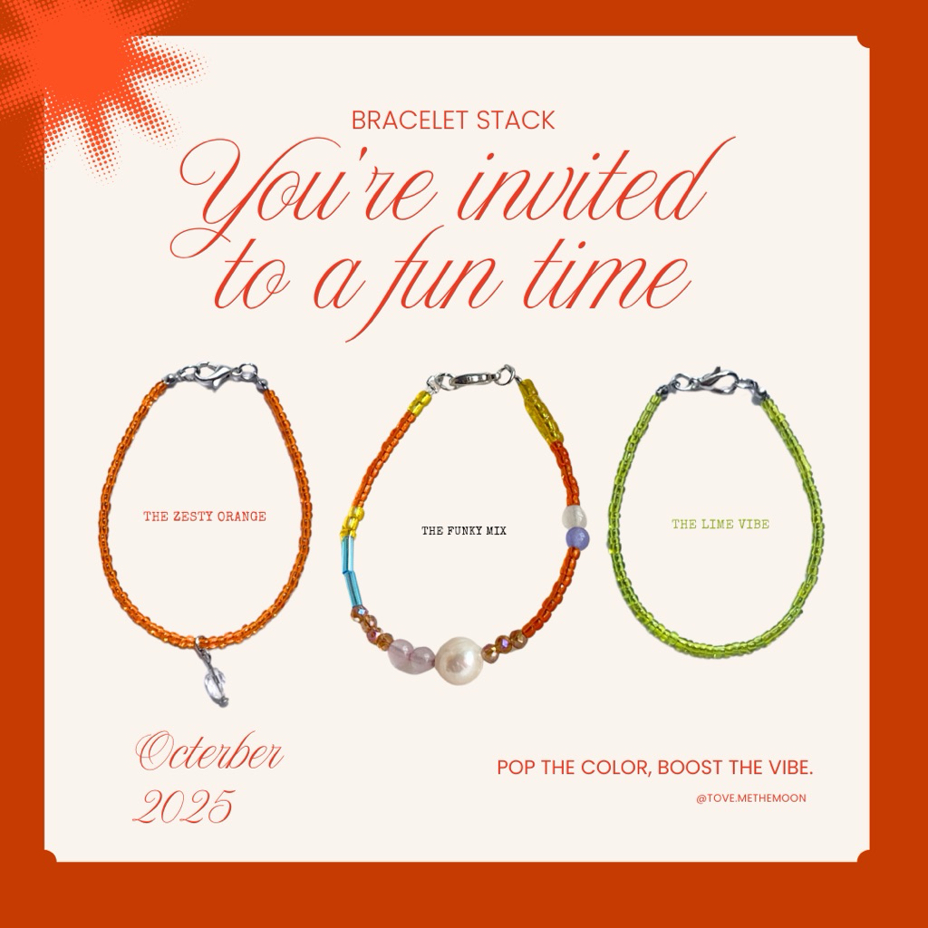 TOVE - Bracelet Stack สร้อยข้อมือ ( ได้ทั้ง 3 เส้น ) 🌈🥨