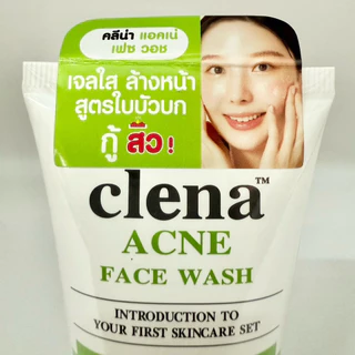 Clena Acne Face Wash เจลล้างหน้า คลีน่า สูตรใบบัวบก สำหรับสิว ผิวมัน 50ml