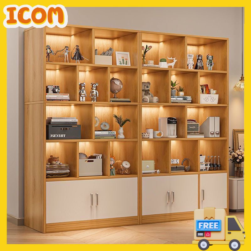 ชั้นวางของ ชั้นวางหนังสือ ตู้โชว์ Bookshelf ชั้นวางของอเนกประสงค์ ชั้นเก็บของ ตู้เก็บหนังสือ