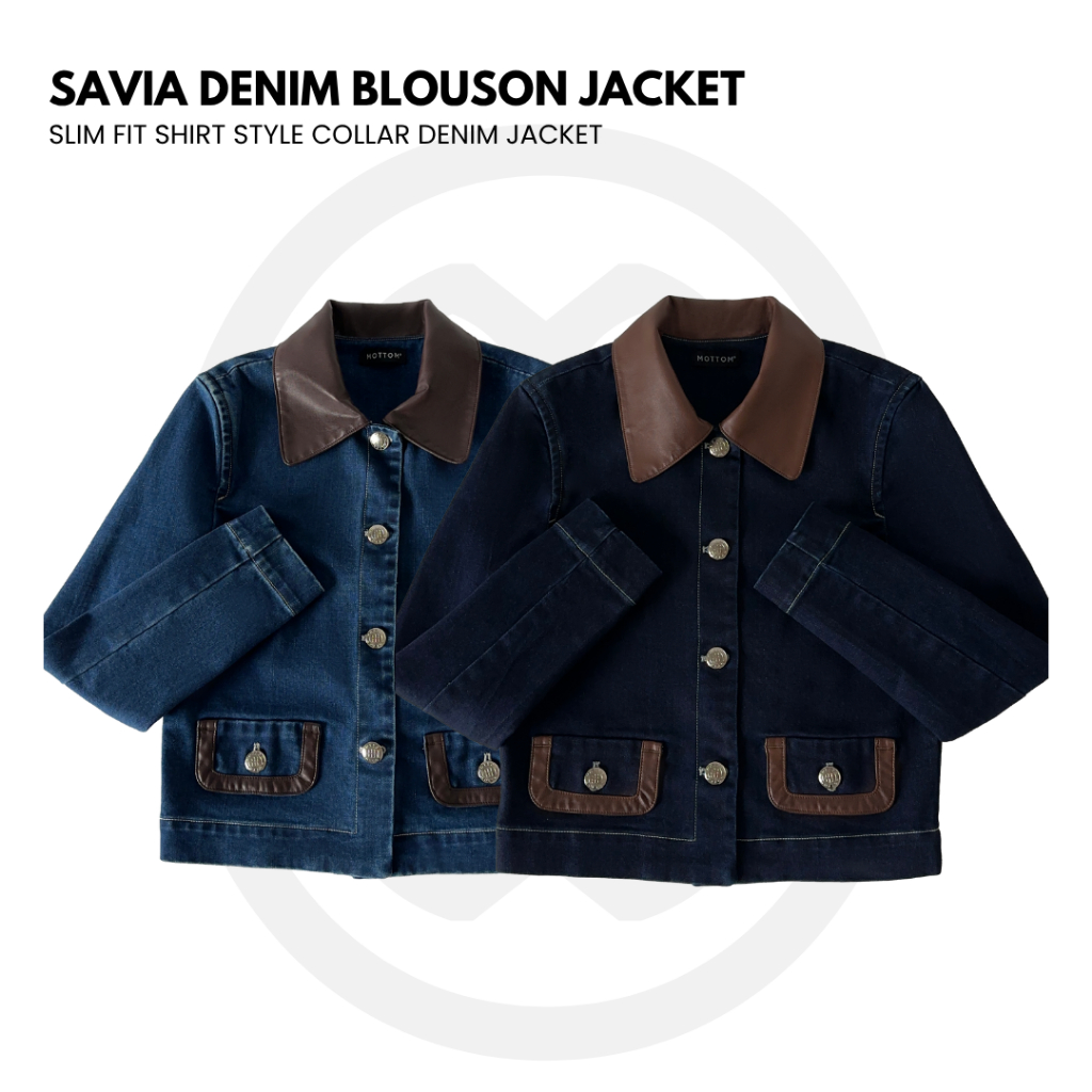 MOTTOM - SALVIA Blouson Denim Jacket
