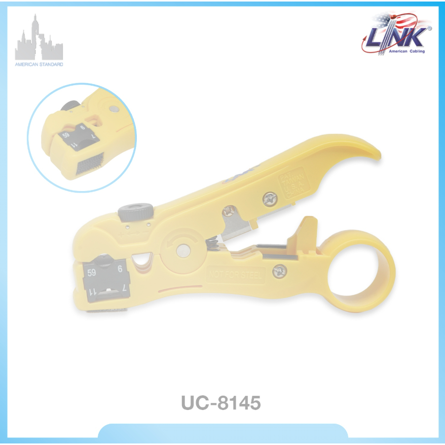 คีมปอกสาย UC-8145 ทีวี/กล้องวงจรปิด RG59/RG6/RG11 LINK