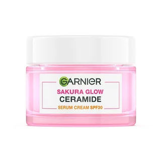 Garnier Sakura Glow Hyaluron Serum Cream SPF 30PA++ [50 ml.]การ์นิเย่สกินเนเชอรัลส์ ซากุระไวท์