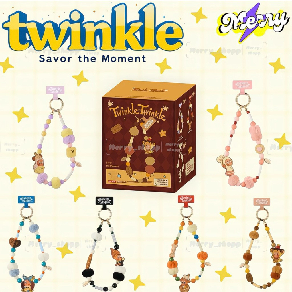 ✨พร้อมส่ง✨ Twinkle Twinkle Savor the Moment Series-Phone Charm เช็คการ์ดและจุ่มใหม่