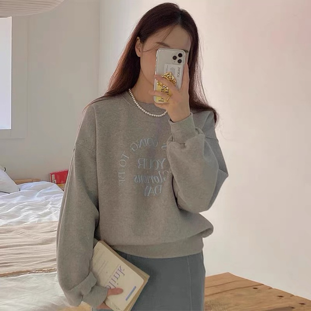 Fin cozy sweater 🧸🍪 เสื้อกันหนาว แขนยาว ผ้าหนานุ่ม 🏷️ สินค้าพร้อมส่ง10265