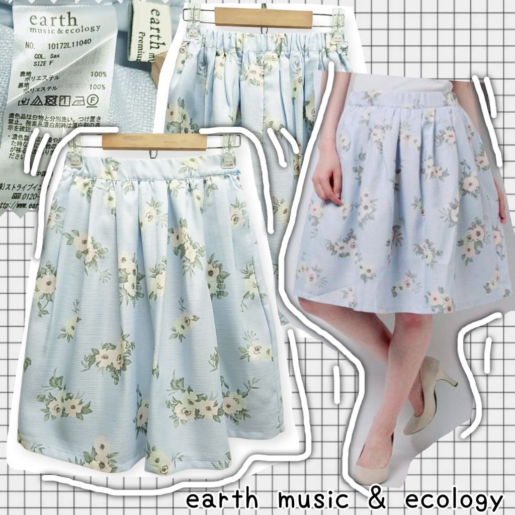 🪻E A R T H_M U S I C& E C 0 L 0 G Y=กระโปรงลายดอก