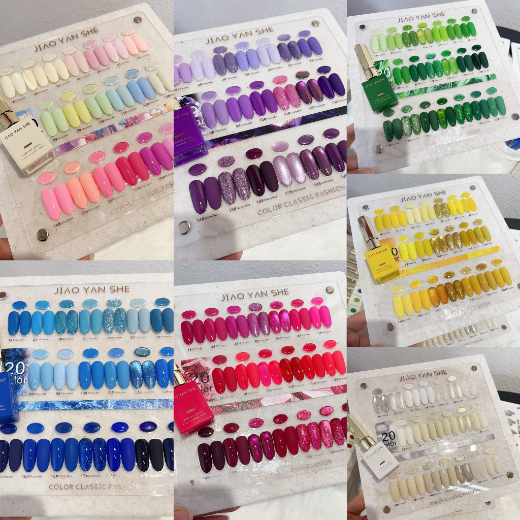 พร้อมส่ง  JIAOYANSHE20สี เซตสีเจล JYS คอลใหม่ ที่จัดพาเลทสีมาสวยมากกก แยกโทนไว้ให้ครบ ตอบโจทย์ทุกเฉด 20สีในเซต