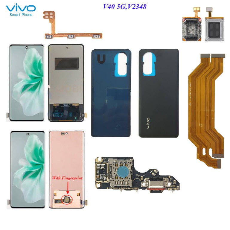 อะไหล่มือถือ Vivo V40 5G,V2348,V40 Pro 5G,V2347/สายแพร/ลำโพงหูฟัง/ฝาหลัง/แบตเตอรี่ BA49