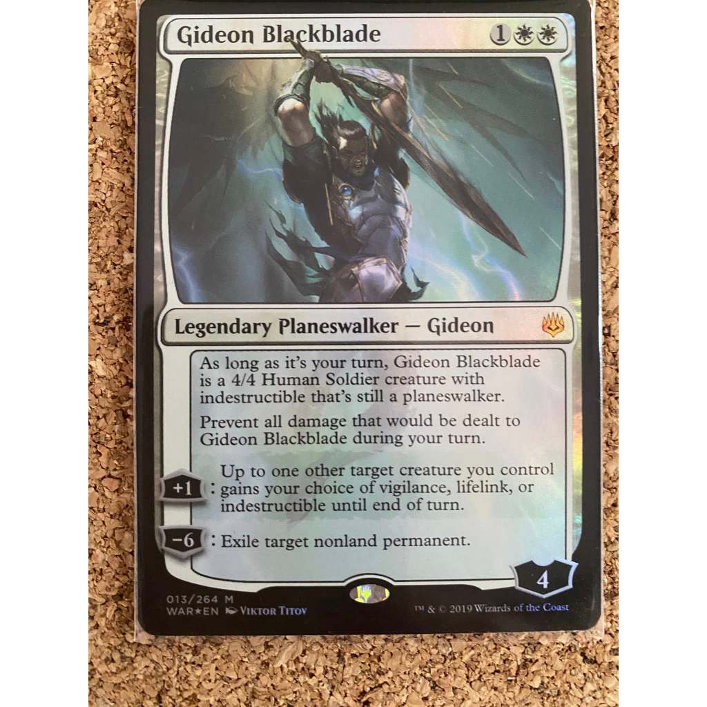 MtG Single Card: Gideon Blackblade FOIL [WAR]